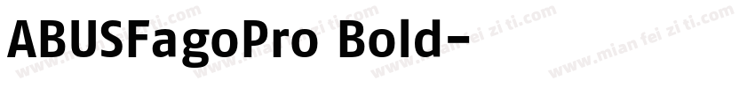 ABUSFagoPro Bold字体转换